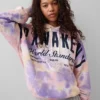 GAP × Awake Ny Těžká mikina s kapucí a nadměrným logem