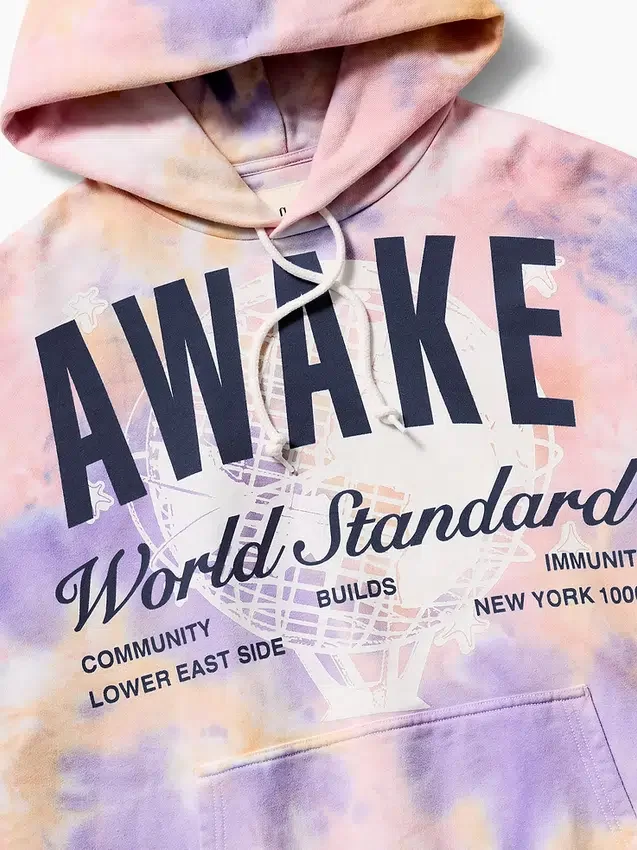 GAP × Awake Ny Těžká mikina s kapucí a nadměrným logem