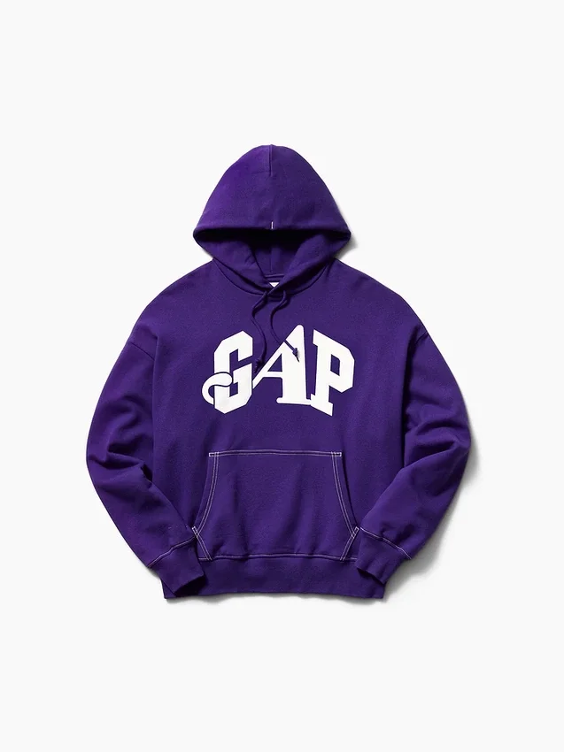 GAP × Awake Ny Těžká mikina s kapucí a nadměrným logem