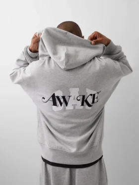 GAP × Awake Ny – těžká oversized mikina s kapucí a zipem s logem