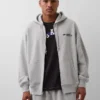 GAP × Awake Ny – těžká oversized mikina s kapucí a zipem s logem