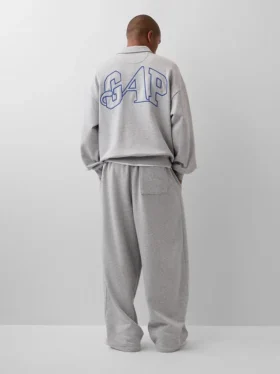 GAP × Awake Ny Těžký oversized pulovr s čtvrtinovým zipem