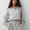 GAP × Awake Ny Těžký oversized pulovr s čtvrtinovým zipem