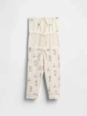 GAP × Disney Baby – kalhoty z organické bavlny s elastickým pasem (balení po 3 kusech)