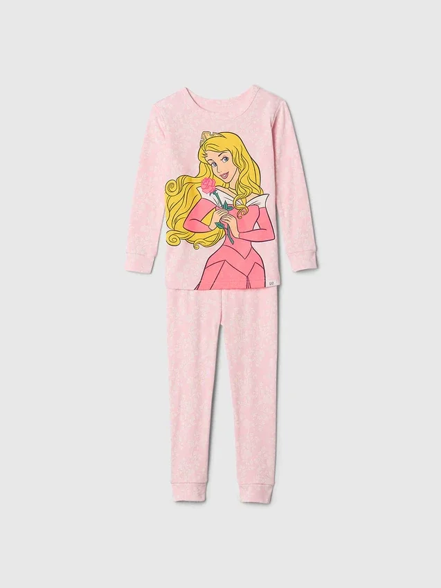 GAP × Disney Baby – sada pyžama z organické česané bavlny s motivem princezny