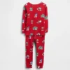GAP × Disney Dětská a kojenecká sada pyžam z organické česané bavlny s vánočním motivem