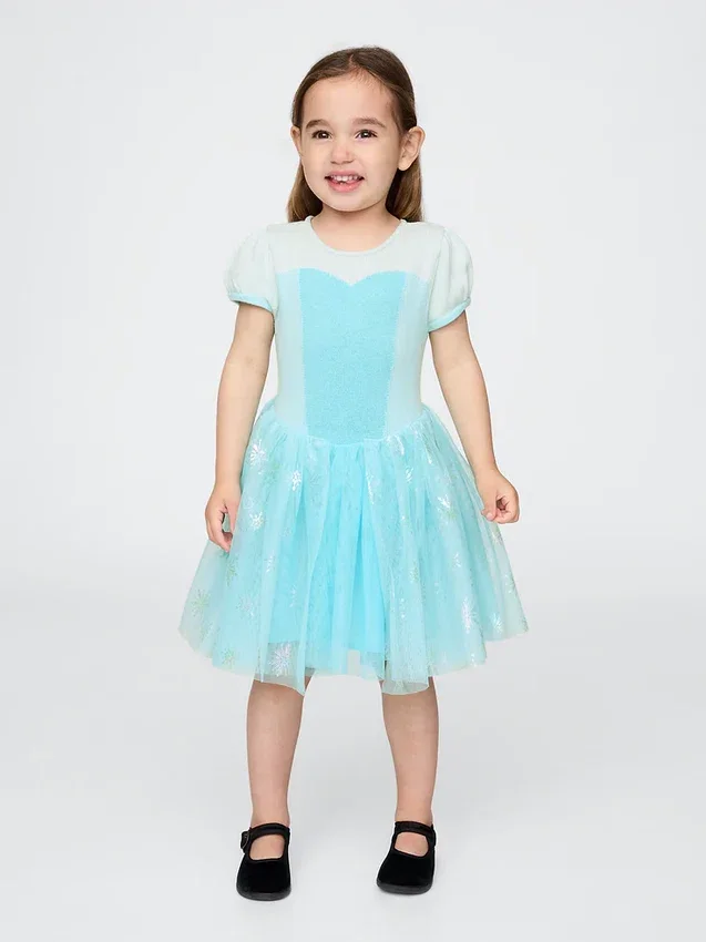 Gap × Disney Miminka a Batolata Šaty princezny Elsy z tylu