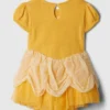 Gap × Disney Miminka a Batolata Šaty z tylu s princeznou Belle
