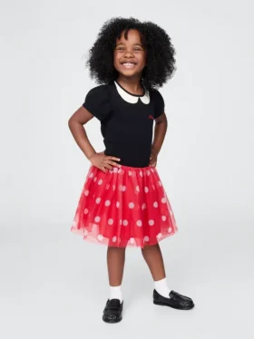 Gap × Disney Miminka a Batolata Tylové šaty s motivem Minnie Mouse