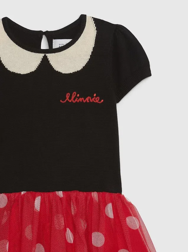 Gap × Disney Miminka a Batolata Tylové šaty s motivem Minnie Mouse