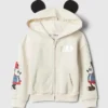 GAP × Disney Miminka a Batolata Vintagesoft mikina s kapucí a 3D motivy