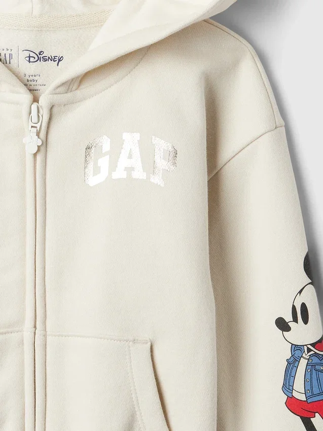 GAP × Disney Miminka a Batolata Vintagesoft mikina s kapucí a 3D motivy