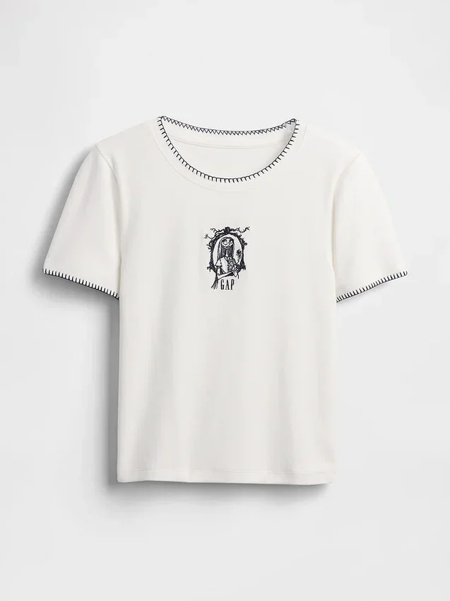 Gap × Disney: Moderní tričko s úzkým střihem „Tim Burton’s The Nightmare Before Christmas“