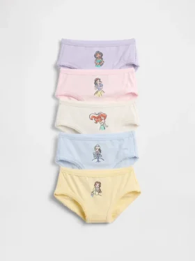 GAP × Disney – organické strečové bavlněné kalhotky pro batolata (balení po 5 kusech)