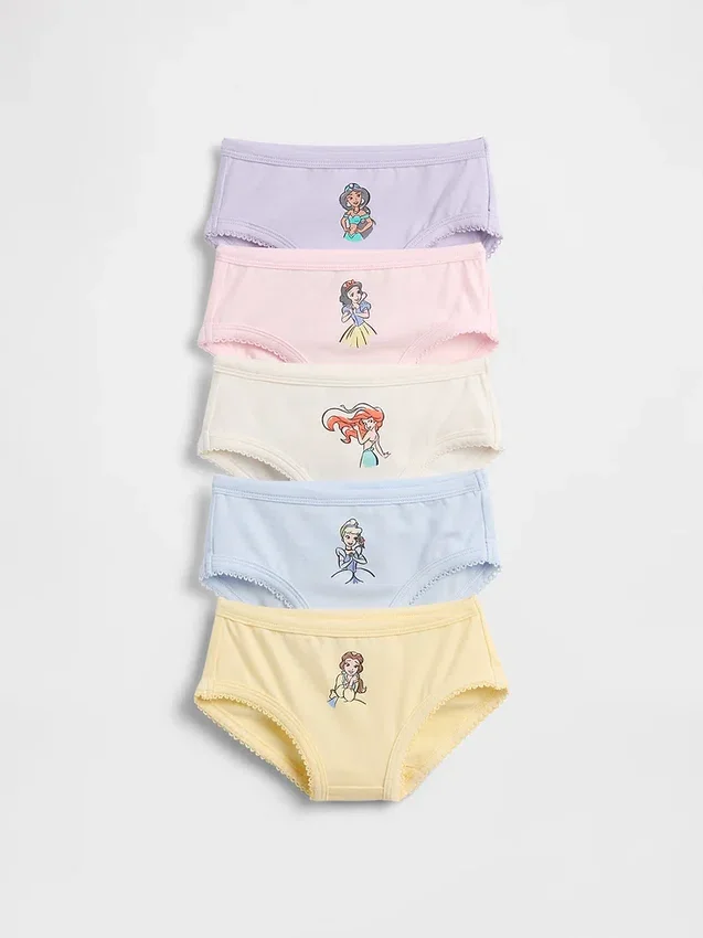 GAP × Disney – organické strečové bavlněné kalhotky pro batolata (balení po 5 kusech)