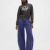 GAP × Disney Tim Burton: Noční můra před Vánocemi – těžká mikina s motivem lebky