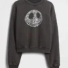 GAP × Disney Tim Burton: Noční můra před Vánocemi – těžká mikina s motivem lebky