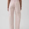 GAP × Hfr Růžové volné džíny s nízkým pasem z kolekce Nicole Benefield