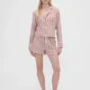 GAP × Summer Fridays Flanelové pruhované pyžamové šortky