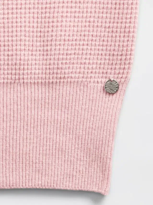 GAP × Summer Fridays Mikina s kapucí CashSoft Waffle Crop