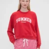 Gap × Summer Fridays Oversized mikina s raglánovými rukávy a logem