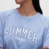 Gap × Summer Fridays Oversized mikina s raglánovými rukávy a logem
