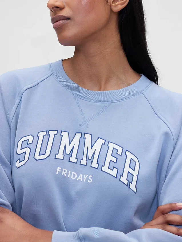 Gap × Summer Fridays Oversized mikina s raglánovými rukávy a logem
