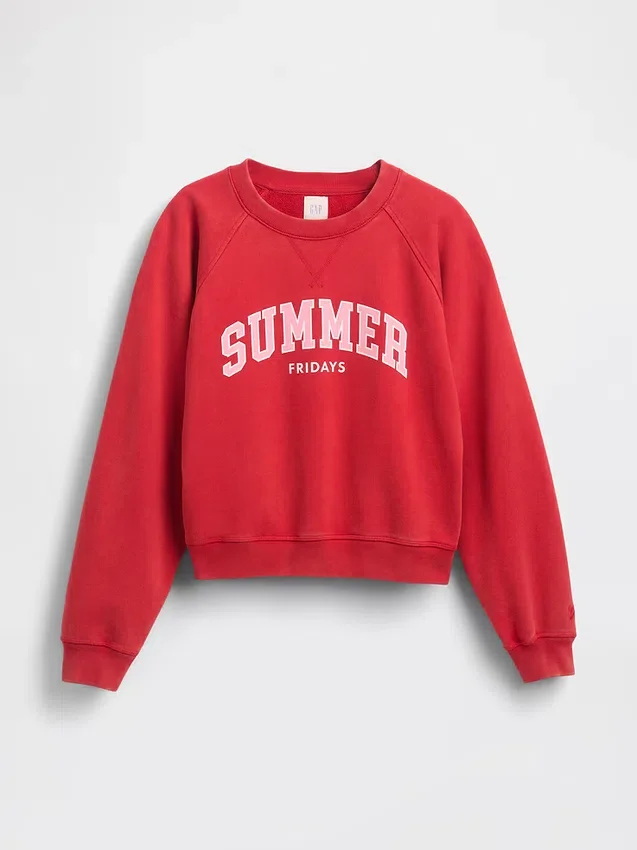 Gap × Summer Fridays Oversized mikina s raglánovými rukávy a logem