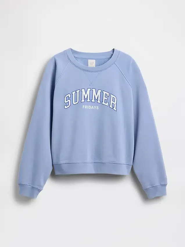 Gap × Summer Fridays Oversized mikina s raglánovými rukávy a logem