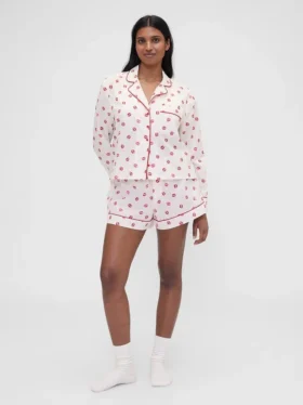 GAP × Summer Fridays Poplin Kiss pyžamové šortky