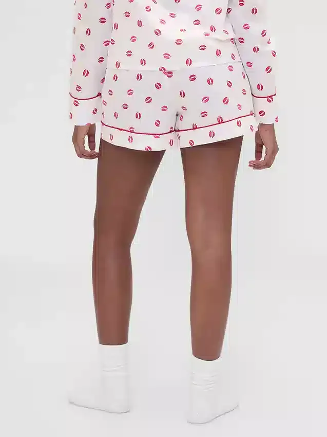 GAP × Summer Fridays Poplin Kiss pyžamové šortky