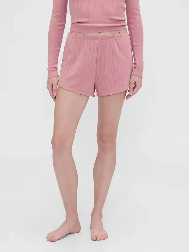 GAP × Summer Fridays Pyžamové šortky s pointelle vzorem