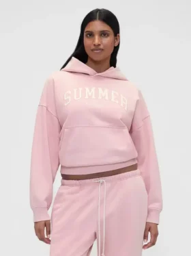 Gap × Summer Fridays Těžká oversized mikina s kapucí a logem