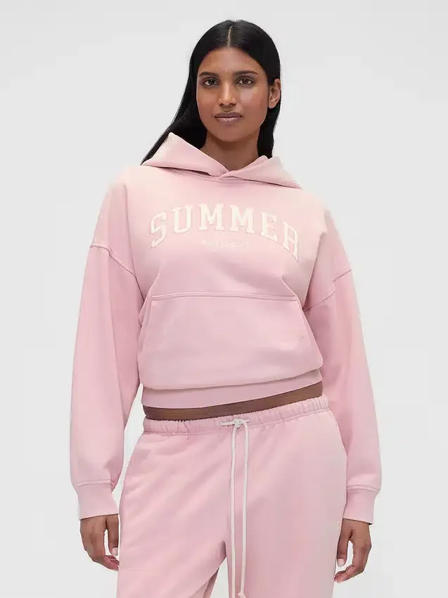 Gap × Summer Fridays Těžká oversized mikina s kapucí a logem