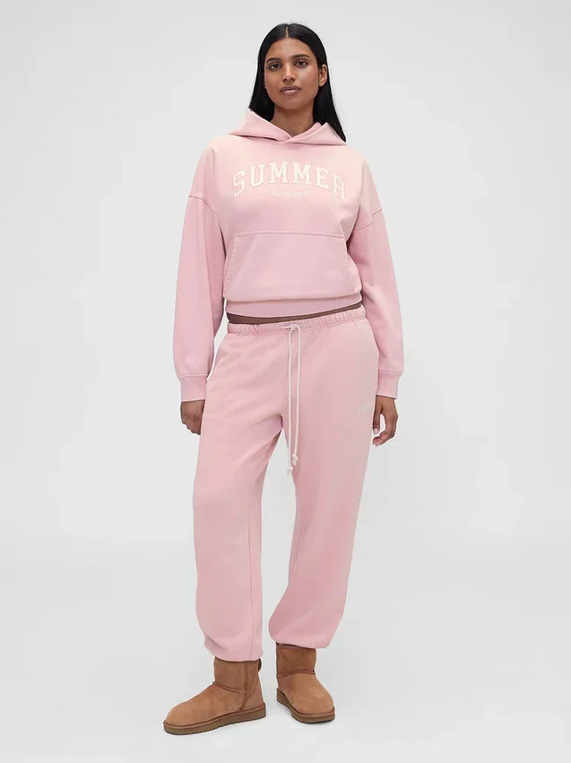 Gap × Summer Fridays Těžká oversized mikina s kapucí a logem