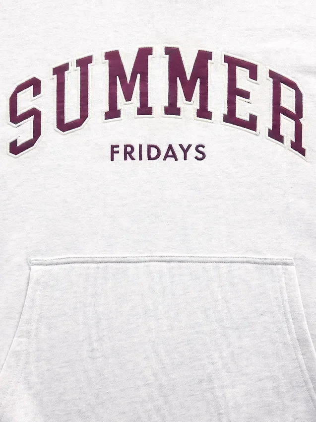 Gap × Summer Fridays Těžká oversized mikina s kapucí a logem