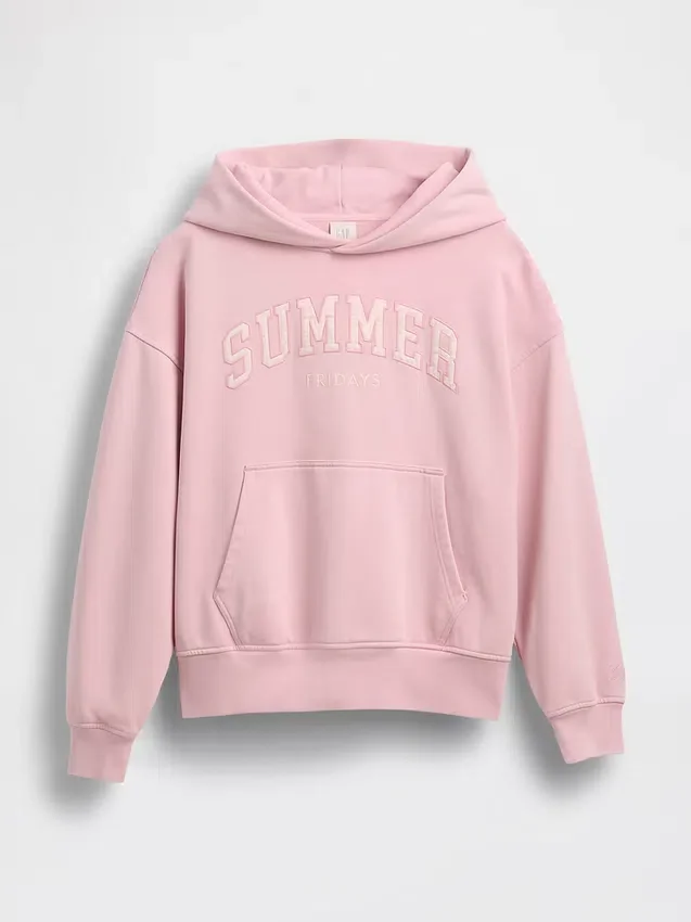 Gap × Summer Fridays Těžká oversized mikina s kapucí a logem