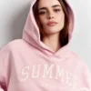 Gap × Summer Fridays Těžká oversized mikina s kapucí a logem