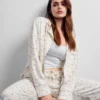 Gap × Summer Fridays Volná flanelová pyžamová košile s tečkami