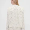 Gap × Summer Fridays Volná flanelová pyžamová košile s tečkami