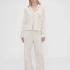 Gap × Summer Fridays Volná flanelová pyžamová košile s tečkami