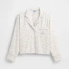 Gap × Summer Fridays Volná flanelová pyžamová košile s tečkami