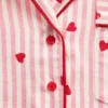 GAP × Summer Fridays Volná flanelová pyžamová košile se srdíčky