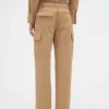 Gap × Victoria Beckham Kalhoty s vysokým pasem a kapsami