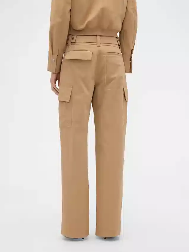 Gap × Victoria Beckham Kalhoty s vysokým pasem a kapsami