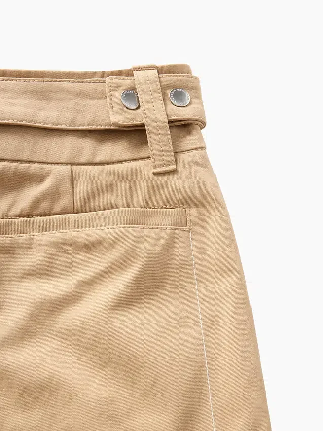 Gap × Victoria Beckham Kalhoty s vysokým pasem a kapsami