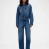 GAP × Victoria Beckham Volná zkrácená džínová bunda