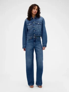 GAP × Victoria Beckham Volná zkrácená džínová bunda
