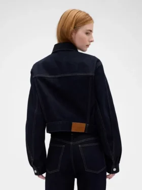 GAP × Victoria Beckham Volná zkrácená džínová bunda