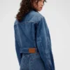 GAP × Victoria Beckham Volná zkrácená džínová bunda